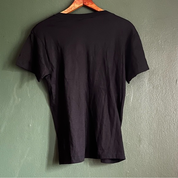 Vintage Six Flags Over Texas Black and Silver Glitter Tee Medium - Picture 5 of 8